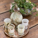 Marble wine drinking set ست شرابی خوری سنگ مرمر